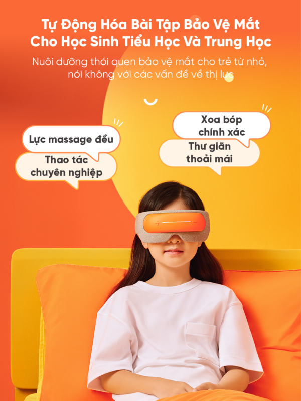 Máy Massage Mắt Trẻ Em BREO See 5K | Bảo Vệ Thị Lực – Ấn Huyệt Sưởi Ấm Thư Giãn – Giảm Nhức Mỏi Mắt  | Bảo hành 12 Tháng