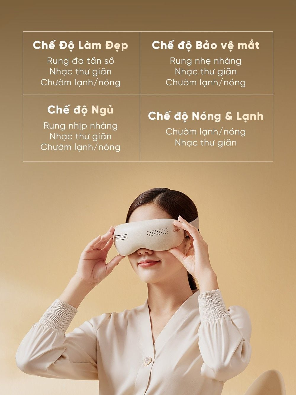 Máy Massage Mắt BREO See K Pro | Giảm Thâm Nhức Mỏi Mắt - Chườm Lạnh Và Nóng Thư Giãn Mắt | Bảo hành 12 Tháng 45 Breo See K Pro 3