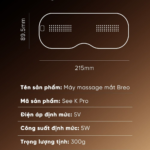 Máy Massage Mắt BREO See K Pro | Giảm Thâm Nhức Mỏi Mắt – Chườm Lạnh Và Nóng Thư Giãn Mắt | Bảo hành 12 Tháng