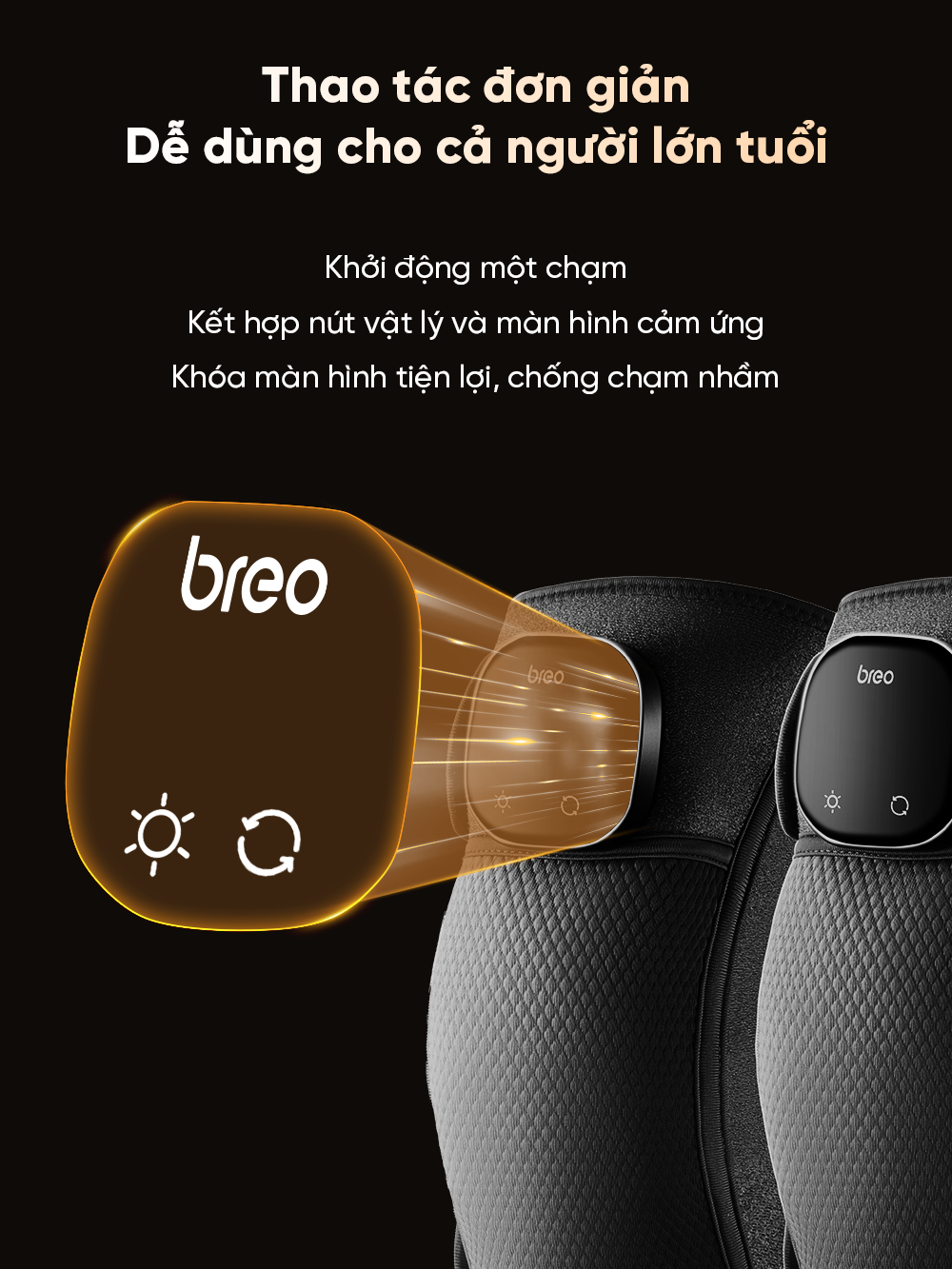 Máy Massage Đầu Gối BREO X2 | Kết Hợp Ngải Cứu - Chườm Ấm Giảm Đau Khớp Gối | Bảo hành 12 Tháng 68 Breo X2 11