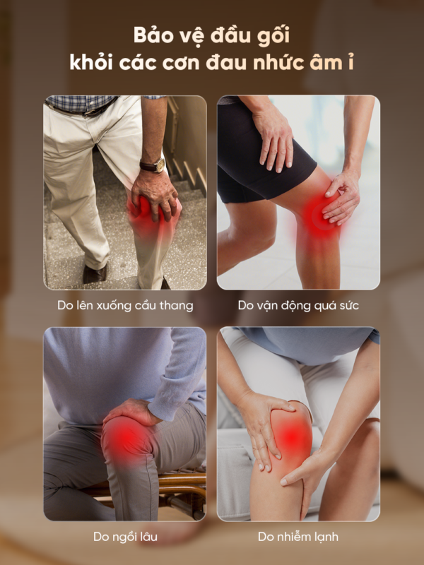 Máy Massage Đầu Gối BREO X2 | Kết Hợp Ngải Cứu – Chườm Ấm Giảm Đau Khớp Gối | Bảo hành 12 Tháng