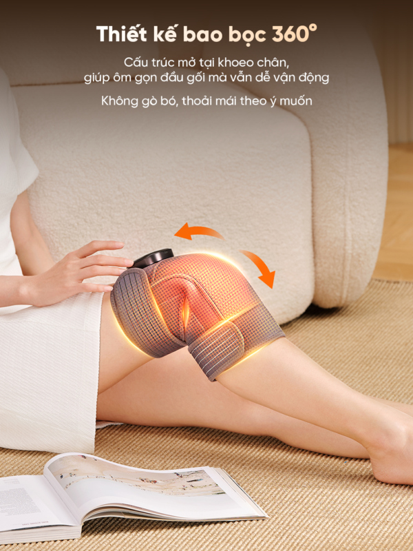 Máy Massage Đầu Gối BREO X2 | Kết Hợp Ngải Cứu – Chườm Ấm Giảm Đau Khớp Gối | Bảo hành 12 Tháng