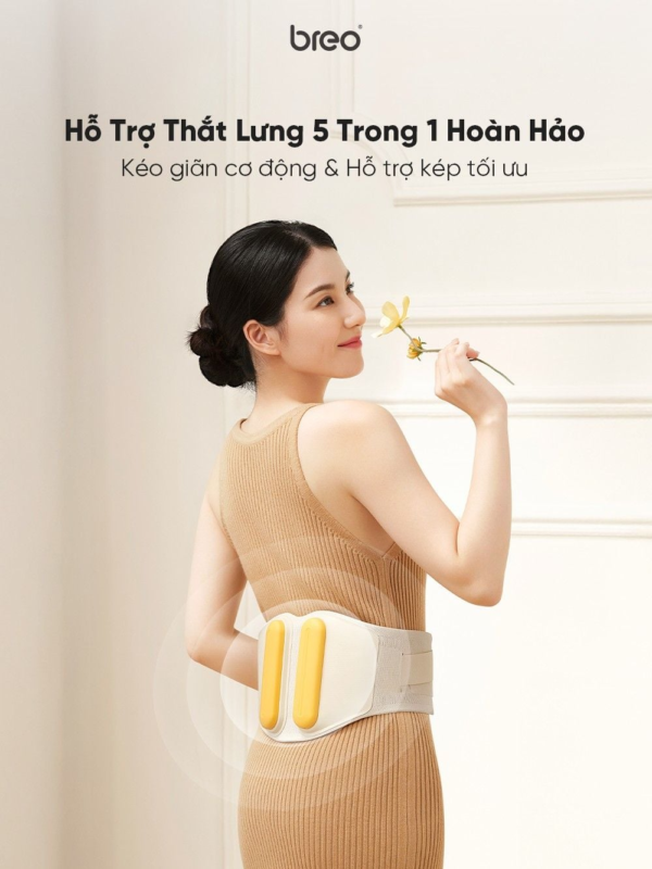 Máy Massage Chườm Nóng Bụng Và Thắt Lưng Breo Y2 | Chườm Ấm Hồng Ngoại – Đa Năng Hỗ Trợ Giảm Đau Lưng  | Bảo hành 12 Tháng