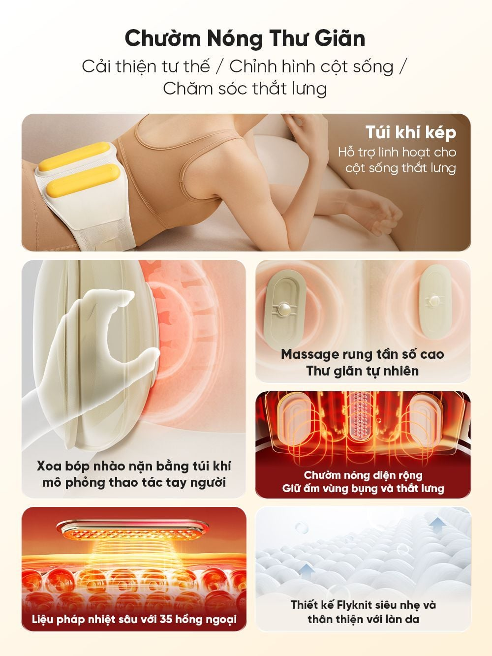 Máy Massage Chườm Nóng Bụng Và Thắt Lưng Breo Y2 | Chườm Ấm Hồng Ngoại - Đa Năng Hỗ Trợ Giảm Đau Lưng | Bảo hành 12 Tháng 59 Breo Y2 2