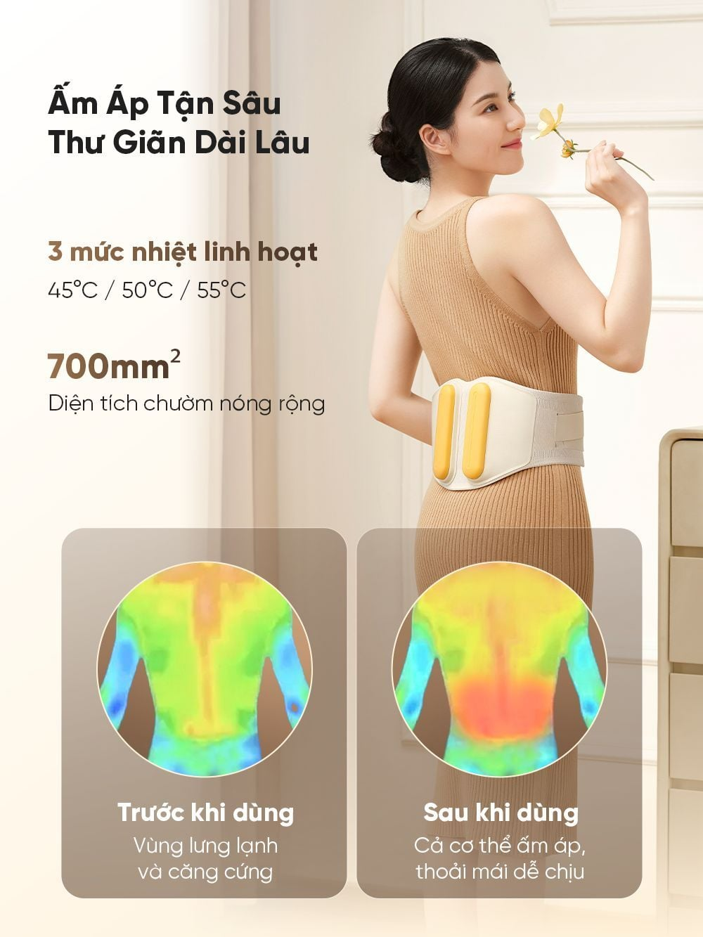 Máy Massage Chườm Nóng Bụng Và Thắt Lưng Breo Y2 | Chườm Ấm Hồng Ngoại - Đa Năng Hỗ Trợ Giảm Đau Lưng | Bảo hành 12 Tháng 66 Breo Y2 9
