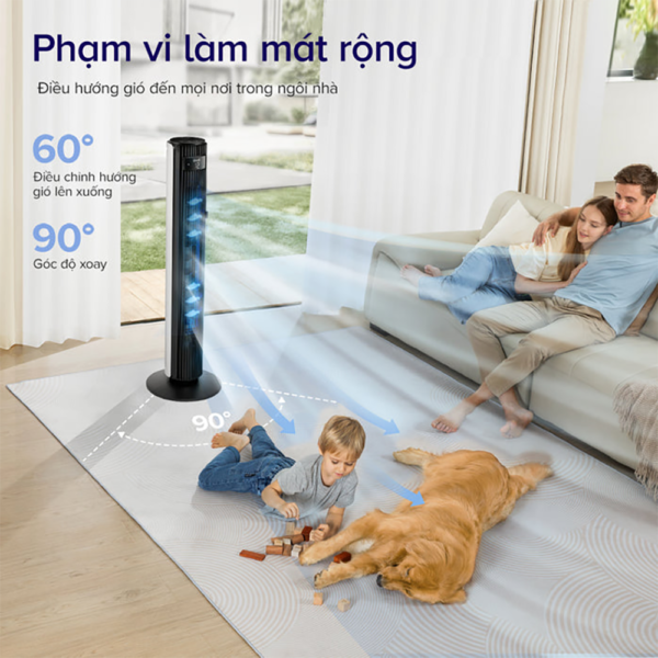 Quạt Tháp Điều Hòa Thông Minh Levoit Classic 42 inches | Cảm biến nhiệt độ | Bảo hành 24 Tháng