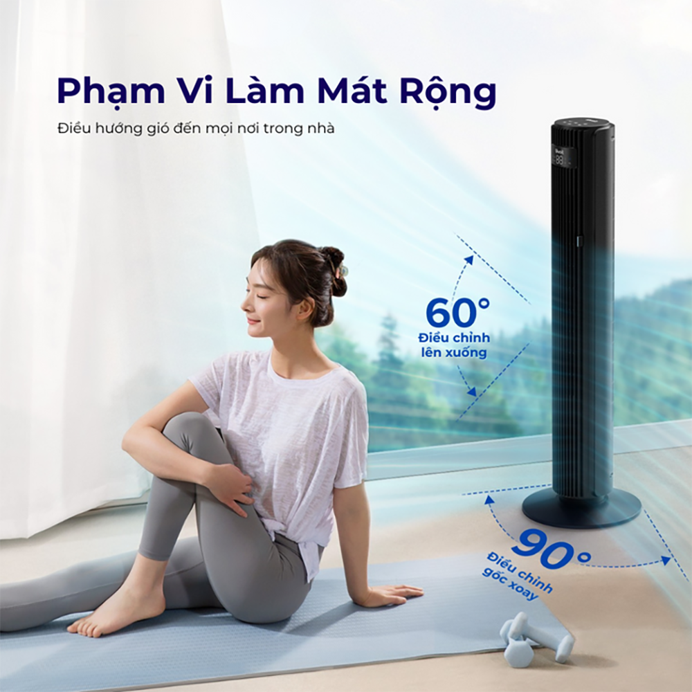 Quạt Tháp Điều Hòa Levoit Smart Wifi 42 inches | Kết nối app - Cảm biến nhiệt độ - 12 cấp gió | Bảo hành 24 Tháng 56 Levoit Smart Wifi 42 2