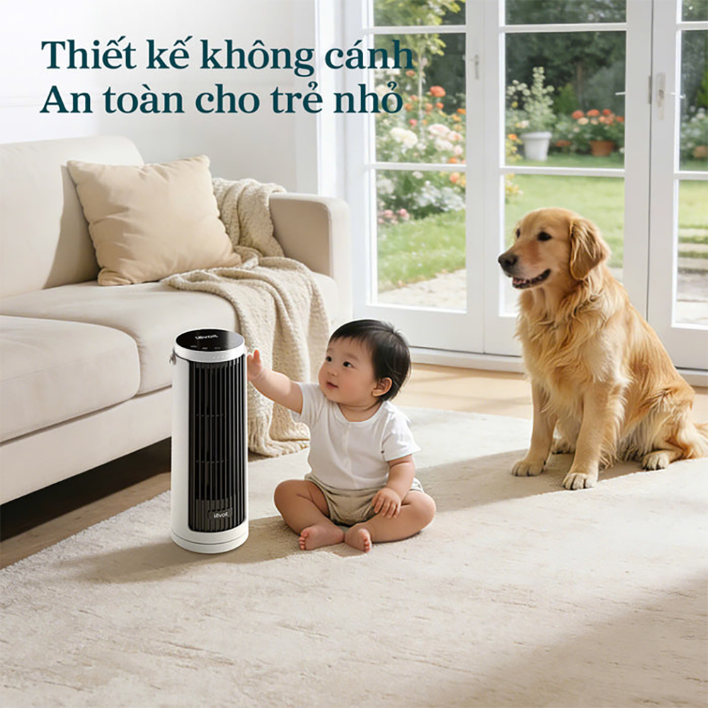 Quạt Tháp Thông Minh Levoit Windi Mini | Điều khiển từ xa - 5 tốc độ gió - Tiết kiệm điện - Bảo hành 24 Tháng 47 Levoit Windi Mini 5