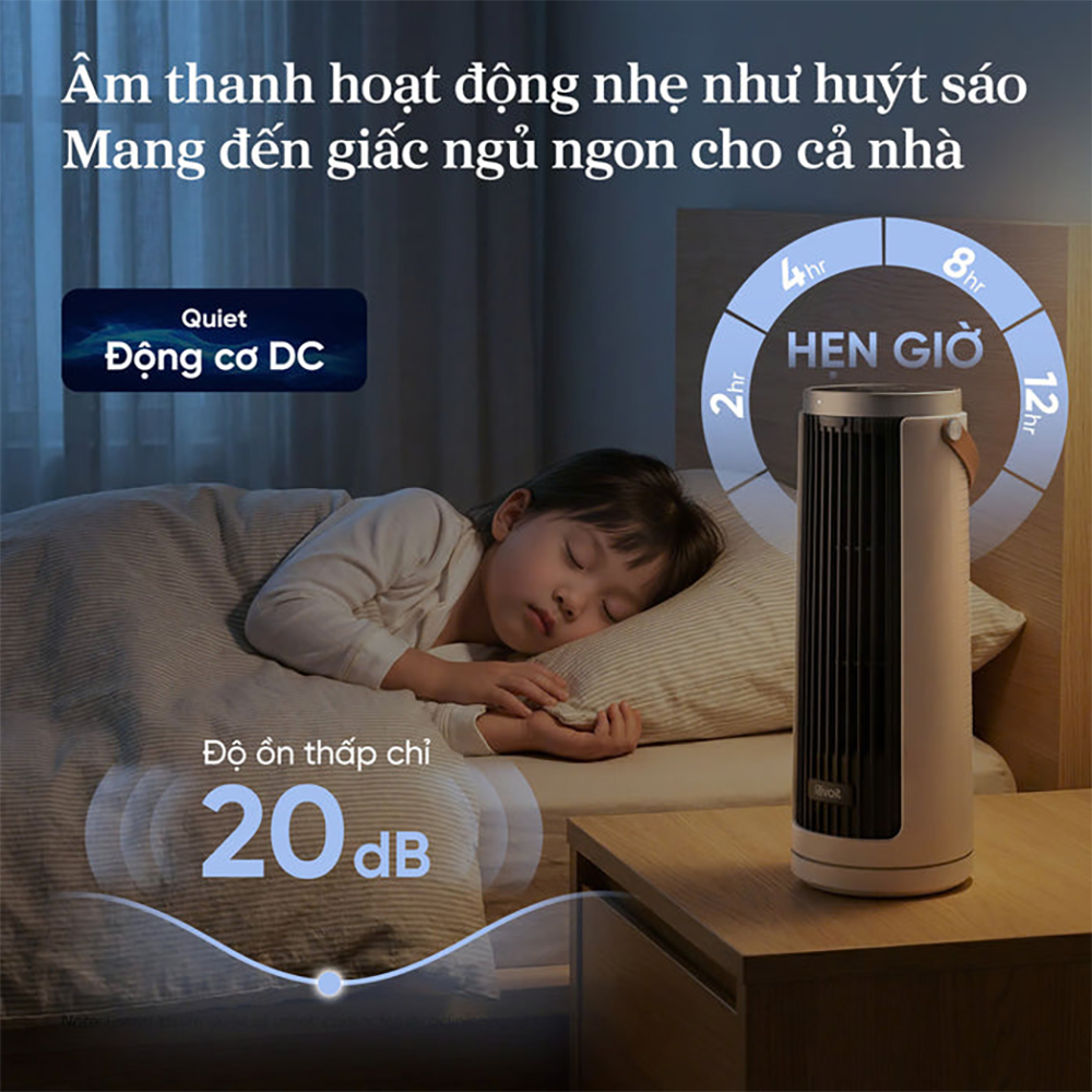 Quạt Tháp Thông Minh Levoit Windi Mini | Điều khiển từ xa - 5 tốc độ gió - Tiết kiệm điện - Bảo hành 24 Tháng 49 Levoit Windi Mini 7