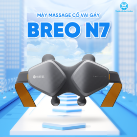 Máy Massage Cổ Vai Gáy BREO N7 | Động Cơ Mạnh Đột Phá – Liệu Pháp Chườm Ấm Carbon Trị Liệu Chuyên Sâu | Bảo hành 12 Tháng
