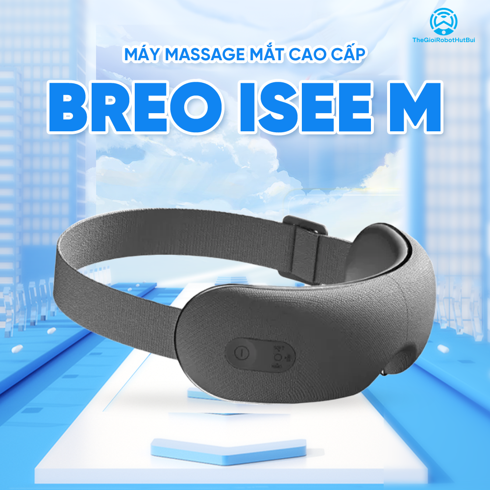 Máy Massage Mắt Cao Cấp BREO iSee M | Massage Chườm Nóng Giảm Nhức Mỏi Mắt – Thiết Kế Gấp Gọn | Bảo hành 12 Tháng