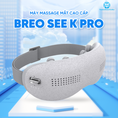 Máy Massage Mắt BREO See K Pro | Giảm Thâm Nhức Mỏi Mắt – Chườm Lạnh Và Nóng Thư Giãn Mắt | Bảo hành 12 Tháng