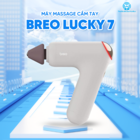 Máy Massage Cầm Tay Breo Lucky 7 | Đầu Silicon Giảm Đau Mỏi Cơ – Kết Hợp Đầu Làm Nóng – Nhỏ Gọn | Bảo hành 12 Tháng