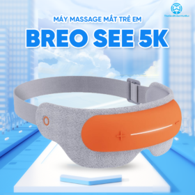 Máy Massage Mắt Trẻ Em BREO See 5K | Bảo Vệ Thị Lực – Ấn Huyệt Sưởi Ấm Thư Giãn – Giảm Nhức Mỏi Mắt  | Bảo hành 12 Tháng