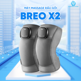 Máy Massage Đầu Gối BREO X2 | Kết Hợp Ngải Cứu – Chườm Ấm Giảm Đau Khớp Gối | Bảo hành 12 Tháng