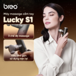 Súng Massage Cầm Tay Breo Lucky S1 | Giảm Đau Mỏi Cơ Nhanh – Thiết Kế Siêu Nhỏ Gọn | Bảo hành 12 Tháng