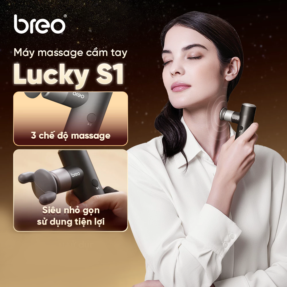 Súng Massage Cầm Tay Breo Lucky S1 | Giảm Đau Mỏi Cơ Nhanh - Thiết Kế Siêu Nhỏ Gọn | Bảo hành 12 Tháng 26 download 2