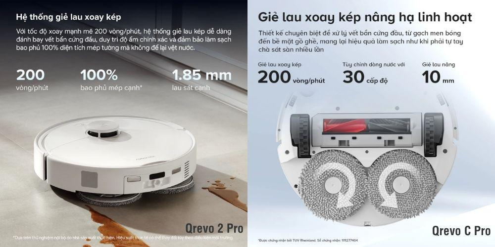 So sánh hai robot hút bụi Roborock Qrevo C Pro và Qrevo 2 Pro cho gia đình hiện đại 23 so sanh qrevo c pro va qrevo 2 pro trong cung tam gia nen mua san pham nao 2