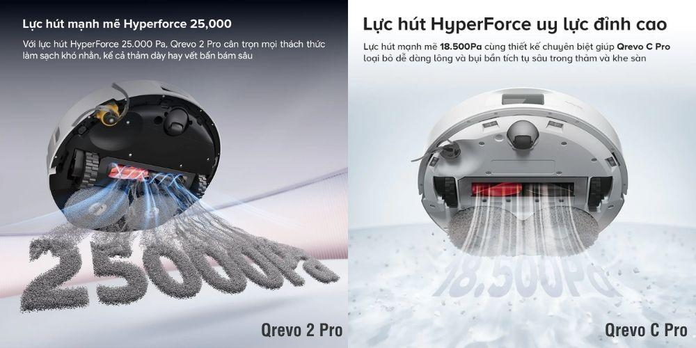 So sánh hai robot hút bụi Roborock Qrevo C Pro và Qrevo 2 Pro cho gia đình hiện đại