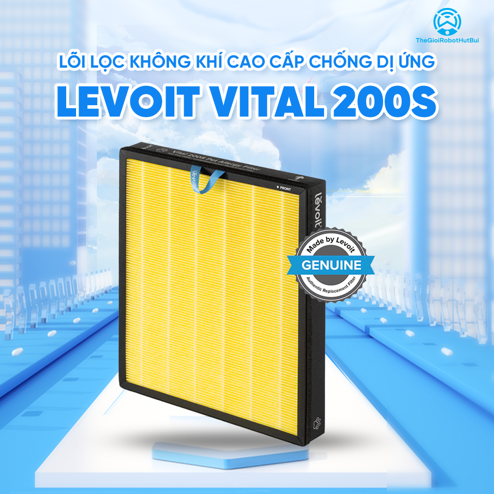 Lõi Lọc Không Khí Cao Cấp Chống Dị Ứng Thú Nuôi Cho Máy Lọc Không Khí Levoit Vital 200S | Khử Mùi Thú Cưng Hiệu Quả Cao