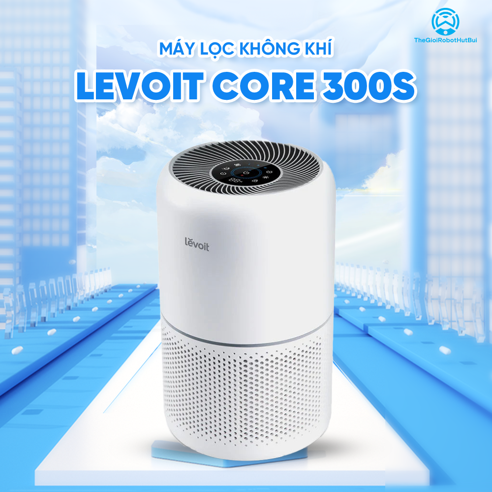 Máy Lọc Không Khí Levoit Core 300S – Lõi HEPA 3 lớp lọc bụi mịn – Đèn cảm biến chất lượng không khí – Hẹn giờ | Bảo hành 24 Tháng