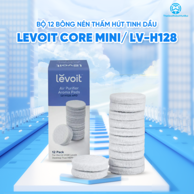 Bộ 12 bông nén thấm hút tinh dầu Aroma Levoit | Sử dụng máy Core mini & LV-H128