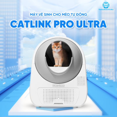 Máy Dọn Phân Cho Mèo Tự động CATLINK Pro Ultra | Khử mùi hiệu quả – Kết nối app – Cảm biến an toàn – Bảo Hành 12 Tháng