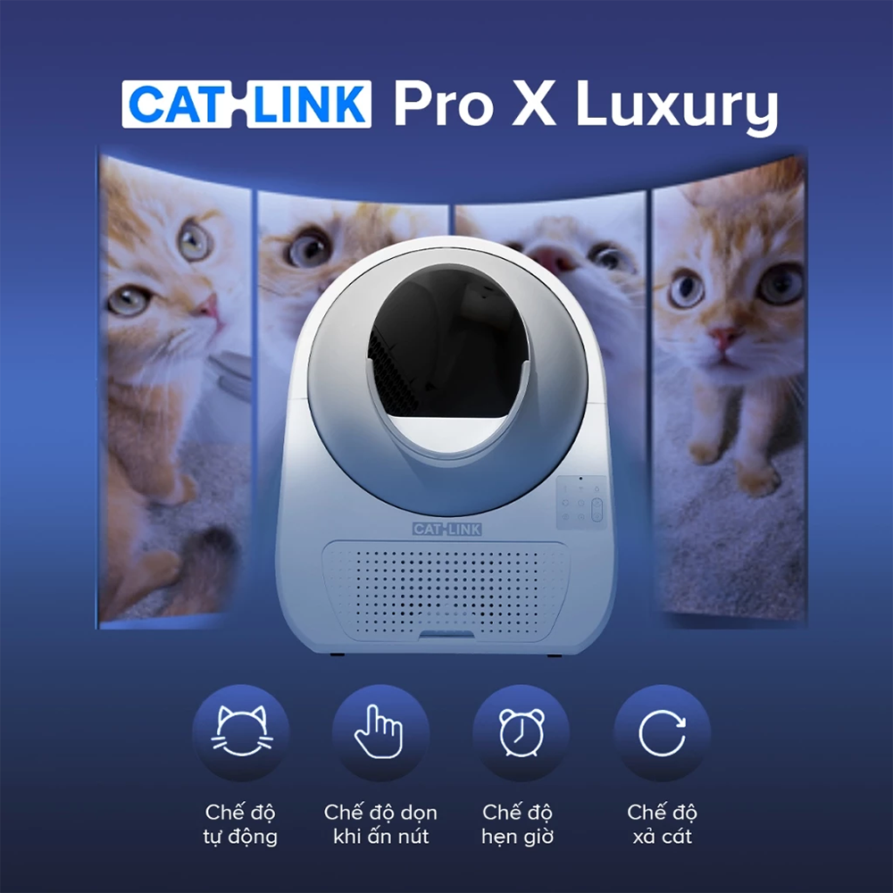 Máy Dọn Phân Cho Mèo Tự động CatLink Pro X Luxury | Khử mùi - Kết nối app - Cảm biến an toàn - Bảo Hành 12 Tháng 46 CatLink Pro X