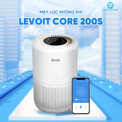 Máy Lọc Không Khí Levoit Core 200S – Lõi HEPA 3 lớp lọc bụi mịn – Hẹn giờ – Kết nối app – Đèn ngủ | Bảo hành 24 Tháng