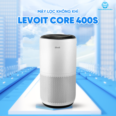 Máy Lọc Không Khí Levoit Core 400S – Lõi HEPA 3 lớp lọc bụi mịn – Đèn cảm biến chất lượng không khí – Hẹn giờ | Bảo hành 24 Tháng