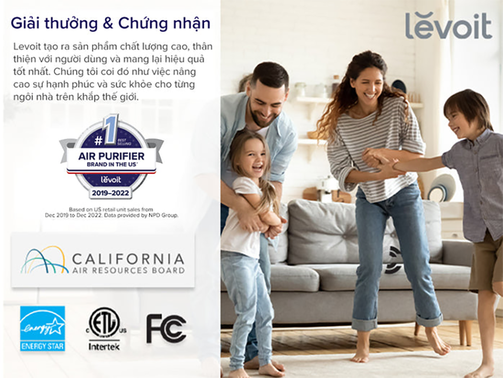 Máy Lọc Không Khí Levoit Core 600S - Lọc bụi mịn - Đèn cảm biến chất lượng không khí - Hẹn giờ | Bảo hành 24 Tháng 69 Levoit Core 600S 12