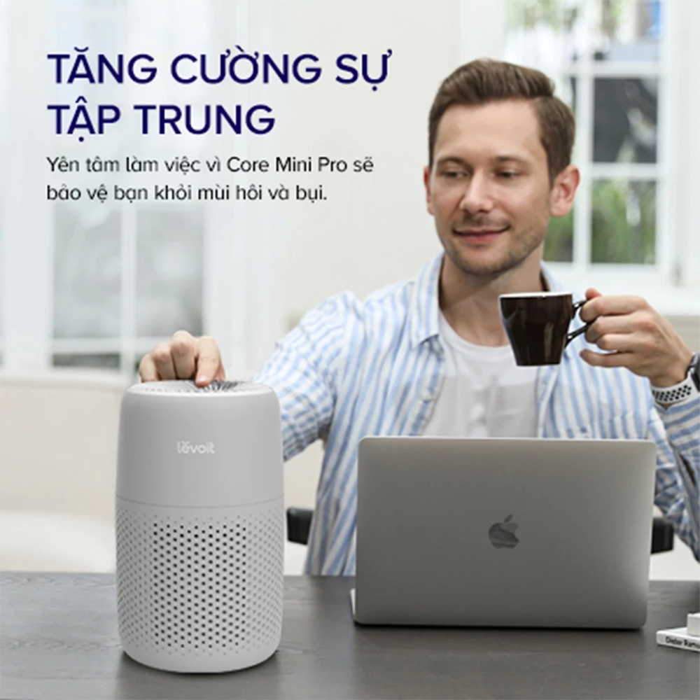Máy Lọc Không Khí Levoit Core Mini Pro - Lõi HEPA 3 lớp lọc bụi mịn - Khuếch tán tinh dầu - Màn điều khiển - Bảo hành 24 Tháng 47 Levoit Mini Pro 2