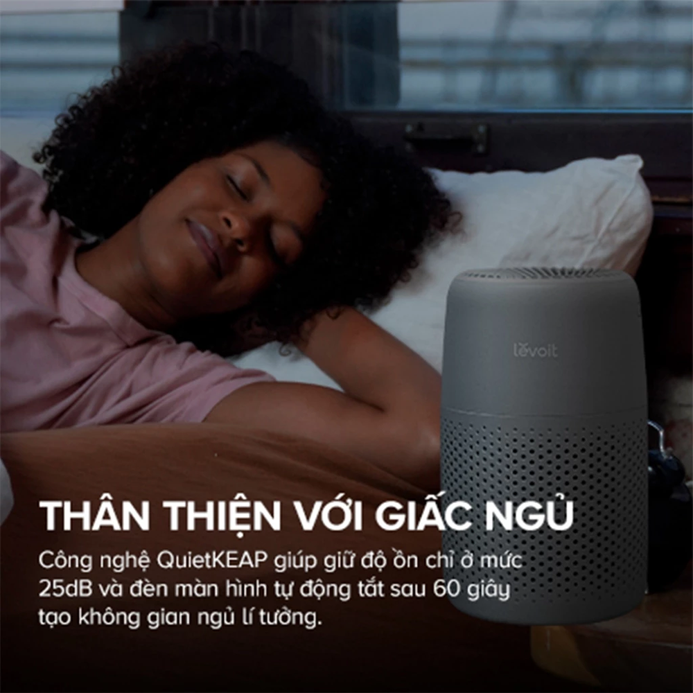Máy Lọc Không Khí Levoit Core Mini Pro - Lõi HEPA 3 lớp lọc bụi mịn - Khuếch tán tinh dầu - Màn điều khiển - Bảo hành 24 Tháng 50 Levoit Mini Pro 5