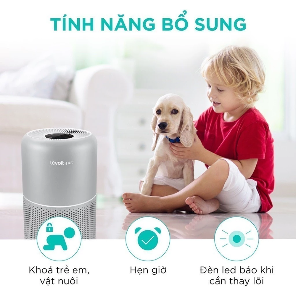 Máy Lọc Không Khí Cho Thú Cưng Levoit Core P350 - Lõi HEPA 3 lớp lọc bụi mịn - Hẹn giờ - Màn điều khiển - Bảo hành 24 Tháng 53 Levoit P350 8
