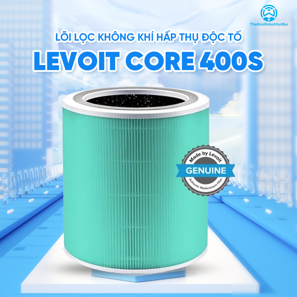 Lõi Lọc Không Khí Chính Hãng Hấp Thụ Độc Tố Cho Máy Lọc Không Khí Levoit Core 400S | Lọc Bụi Mịn – Khử Mùi