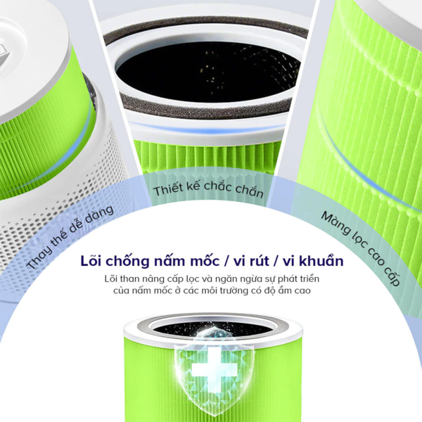 Lõi Lọc Không Khí Chính Hãng Diệt Nấm Mốc Và Vi Khuẩn Cho Máy Lọc Không Khí Levoit Core 300/300S | Lọc Bụi Mịn – Khử Mùi