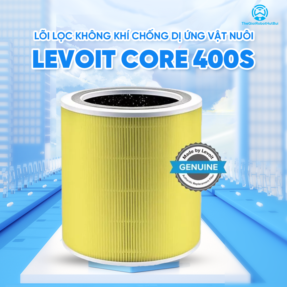 Lõi Lọc Không Khí Chính Hãng Chống Dị Ứng Vật Nuôi Cho Máy Lọc Không Khí Levoit Core 400S | Lọc Bụi Mịn – Khử Mùi